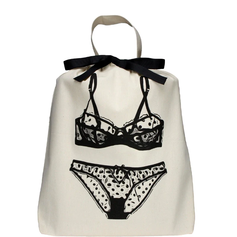 Kleidertasche Polkadot Lingerie Koffer Organizer Dessous Druck
