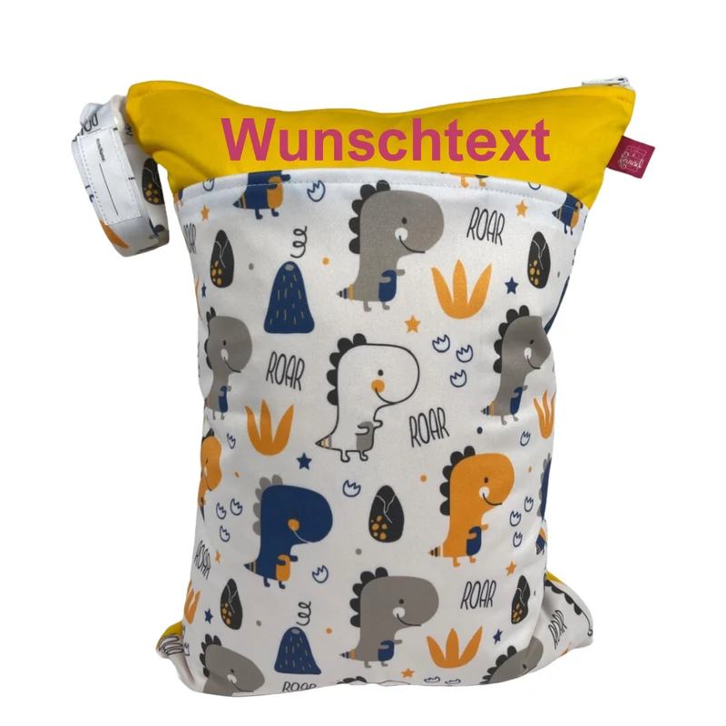 Große Wetbag „Dino“ - personalisierbar