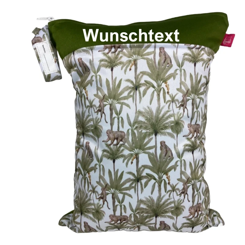 Große Wetbag „Affen“ - personalisierbar