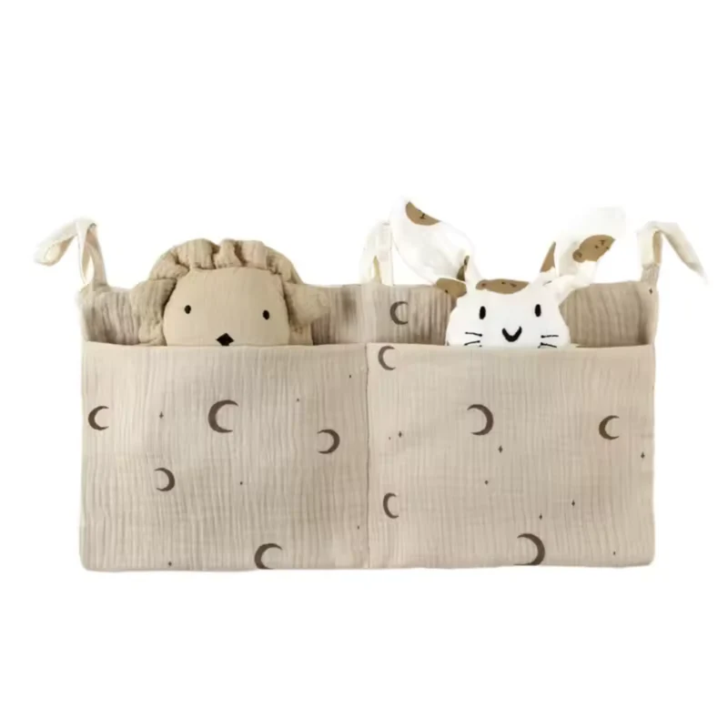 Betttasche aus Musselin - Utensilo für Baby- & Kinderbett