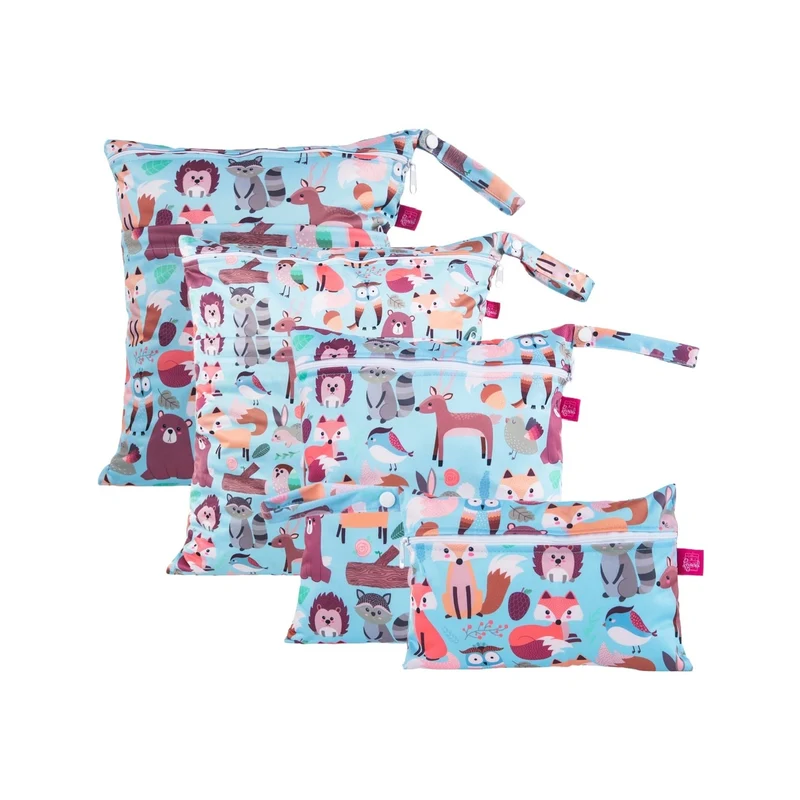 Wetbag Vierersets - Wäschebeutel-Set in verschiedenen Motiven