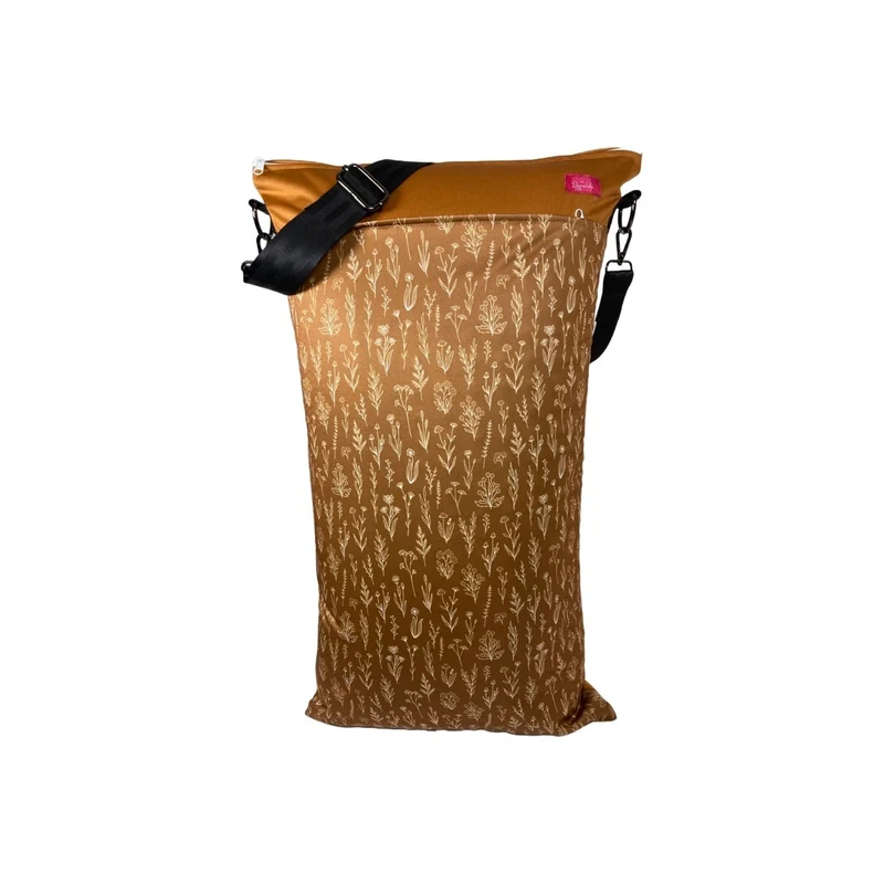 XXL Wetbag „Bronze Zweige“ - Wäschesack für Schmutzwäsche, Stoffwindeln, Badesachen - nahezu wasserdicht
