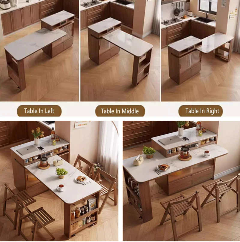 Eleganter drehbarer Inseltisch