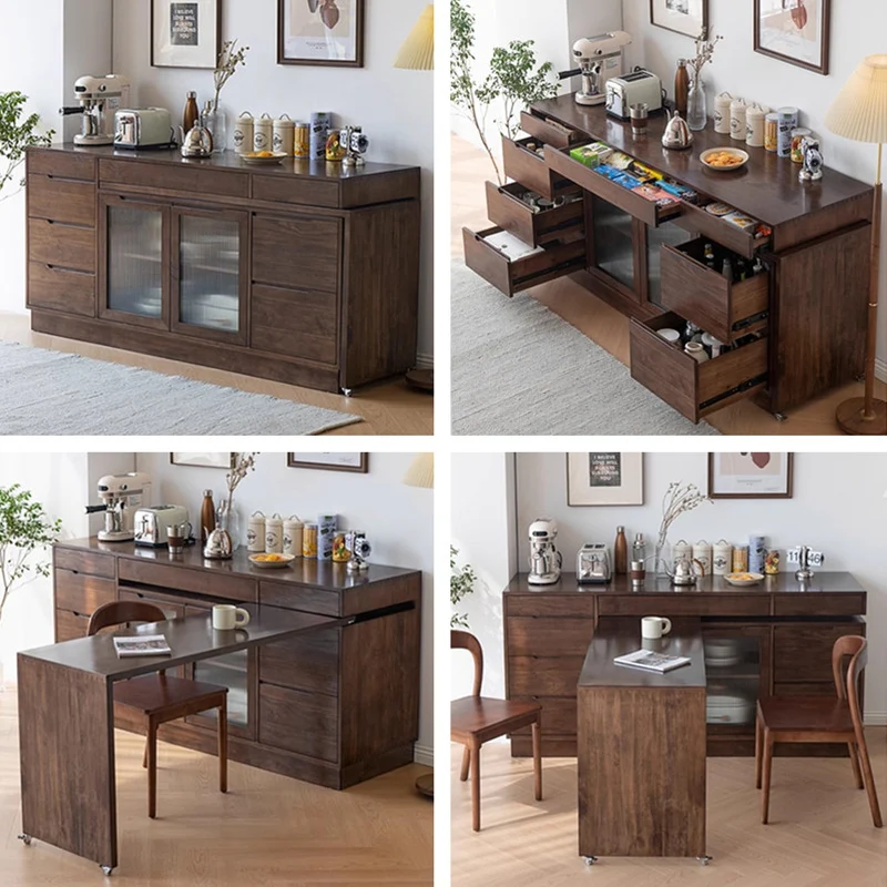 Mehrzweck-Sideboardschrank mit drehbarer Tischplatte