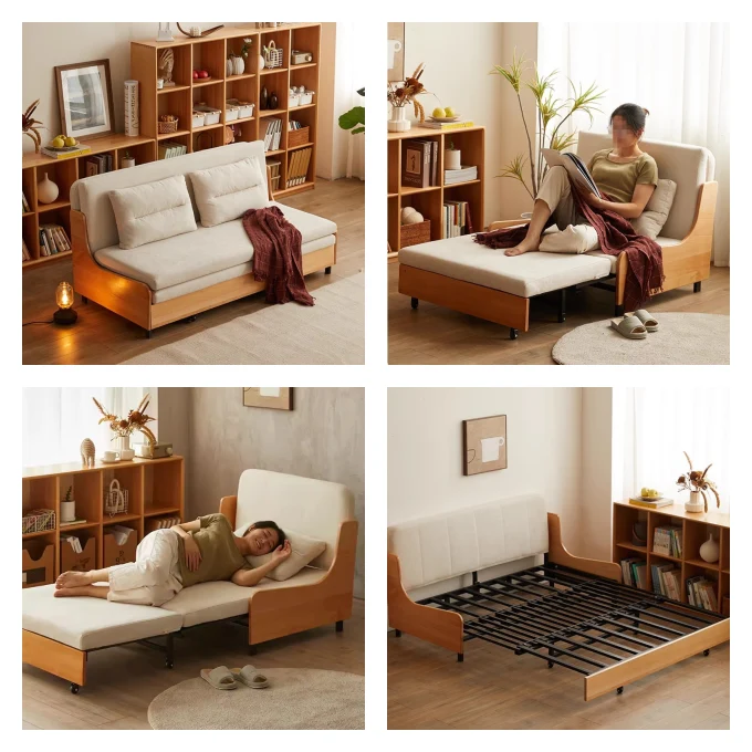 Modernes, minimalistisches Schlafsofa