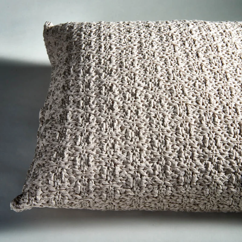 Tunis Kissenbezug 50 x 50 cm grau-beige