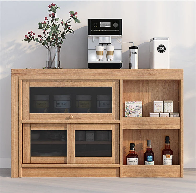 Klapp- und erweiterbarer Multifunktions-Esstisch mit verstecktem Aufbewahrungs-Design-Schrank