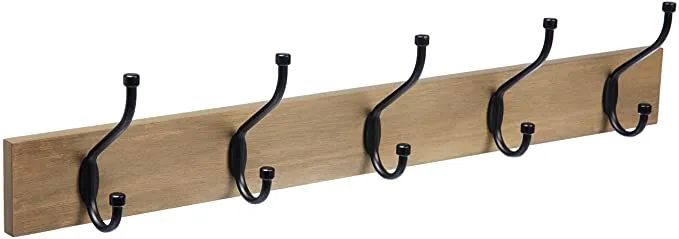 Bauernhaus-Garderobenständer mit 5 Standardhaken für die Wandmontage