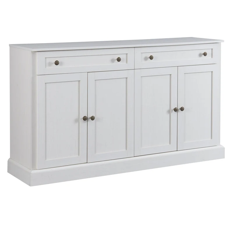Sideboard mit 4 Türen und 2 Schubladen, 150 x 40 x 86 cm