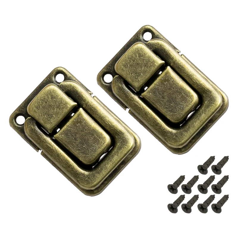 Vintage Verschluss aus Metall, HMF 6492, Bronze