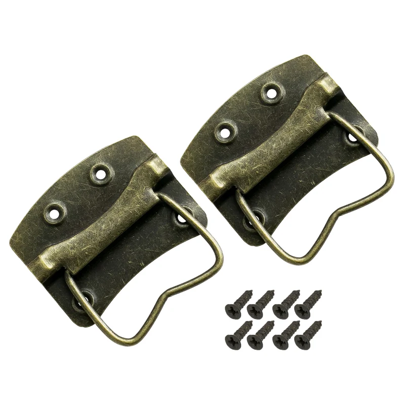 Vintage Griffe für Möbel, 2 Stück, HMF 6497, 54 x 55 mm, Bronze