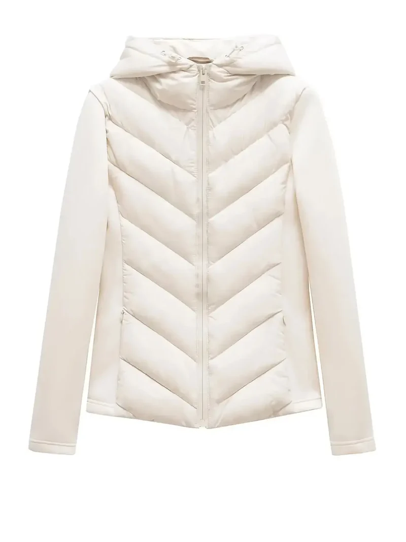 Elegante Damen Steppjacke mit Kapuze – Mireva