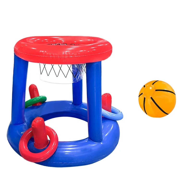 Aufblasbarer Basketballkorb mit Wurfringen für Wasserspiele – SplashHoop