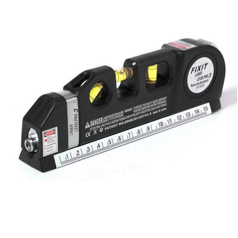 Measuro Laser Messgerät 4-in-1 mit Wasserwaage und Neigungsmesser