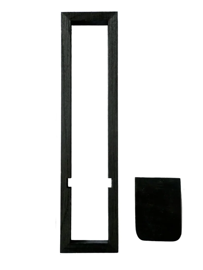 Velvara Wandkerzenhalter aus Holz mit Ablagefläche