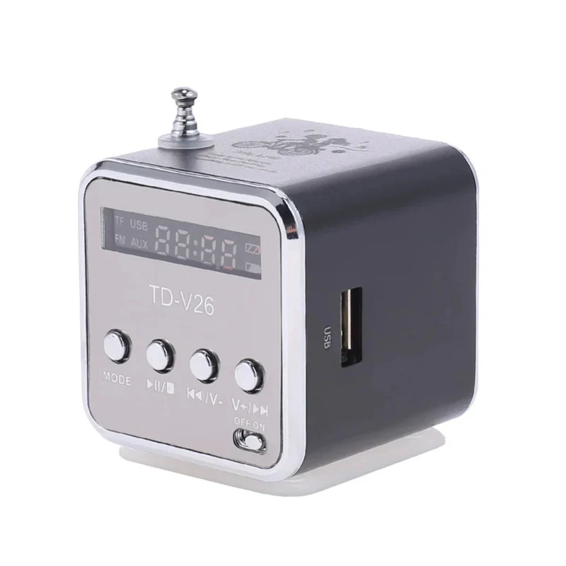 Soundora Mini Bluetooth Lautsprecher mit Display und FM-Radio