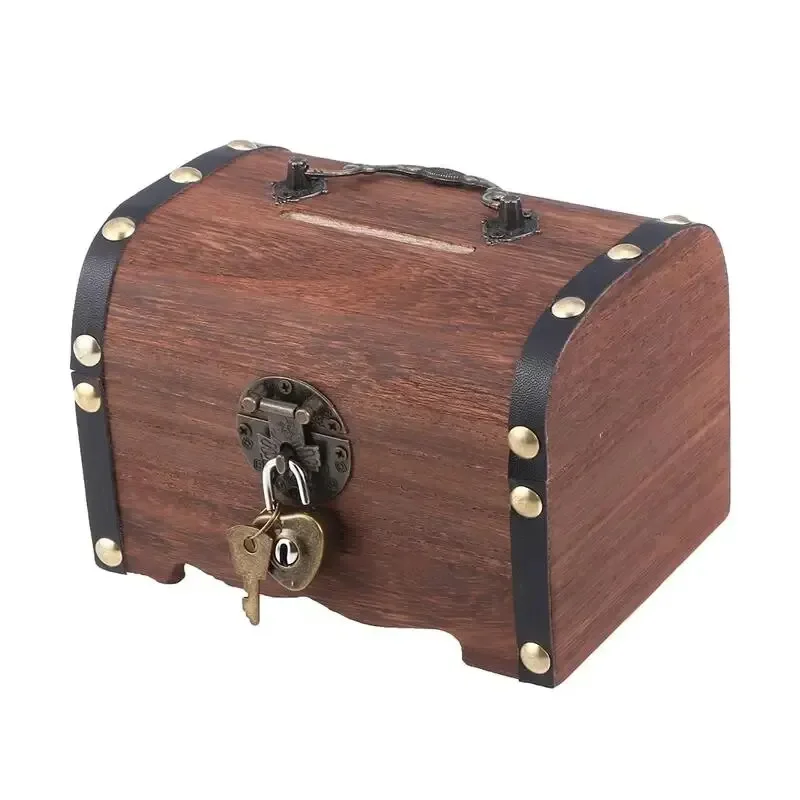 RetroVault Mini Chest – Holz-Aufbewahrungsbox mit Schloss