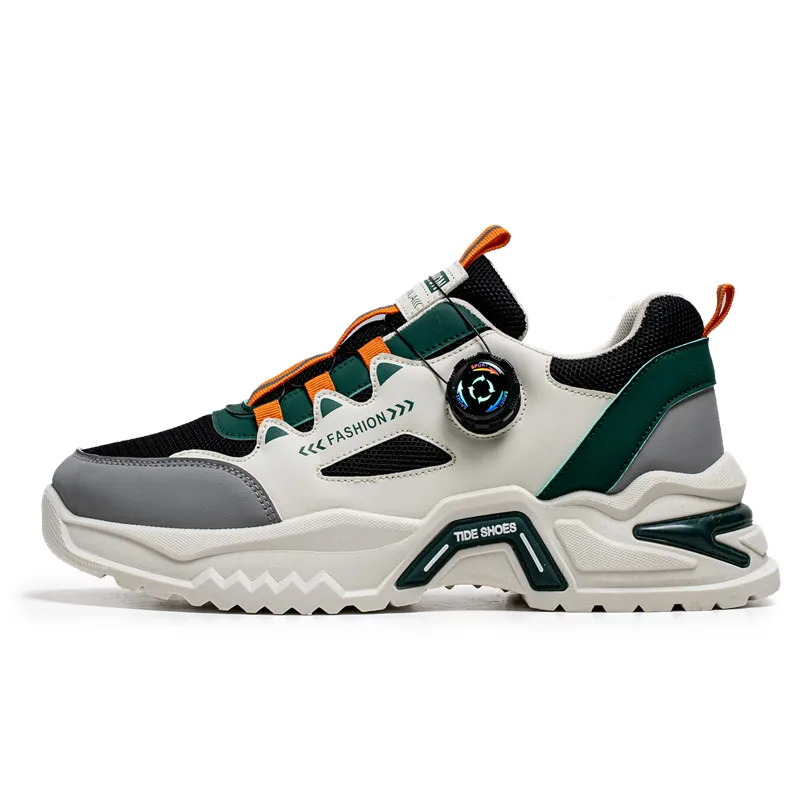 Rovento Herren Sneakers mit Drehverschluss und Mesh