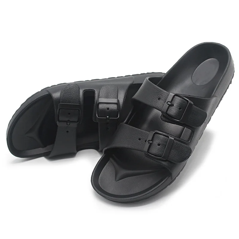 Norvella Unisex Slides mit Schnalle und flachem Design