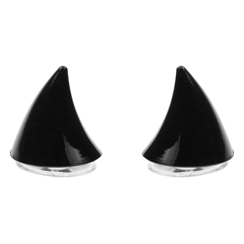 Morvex Helm-Dekoration Hörner 2er-Set mit Saugnäpfen