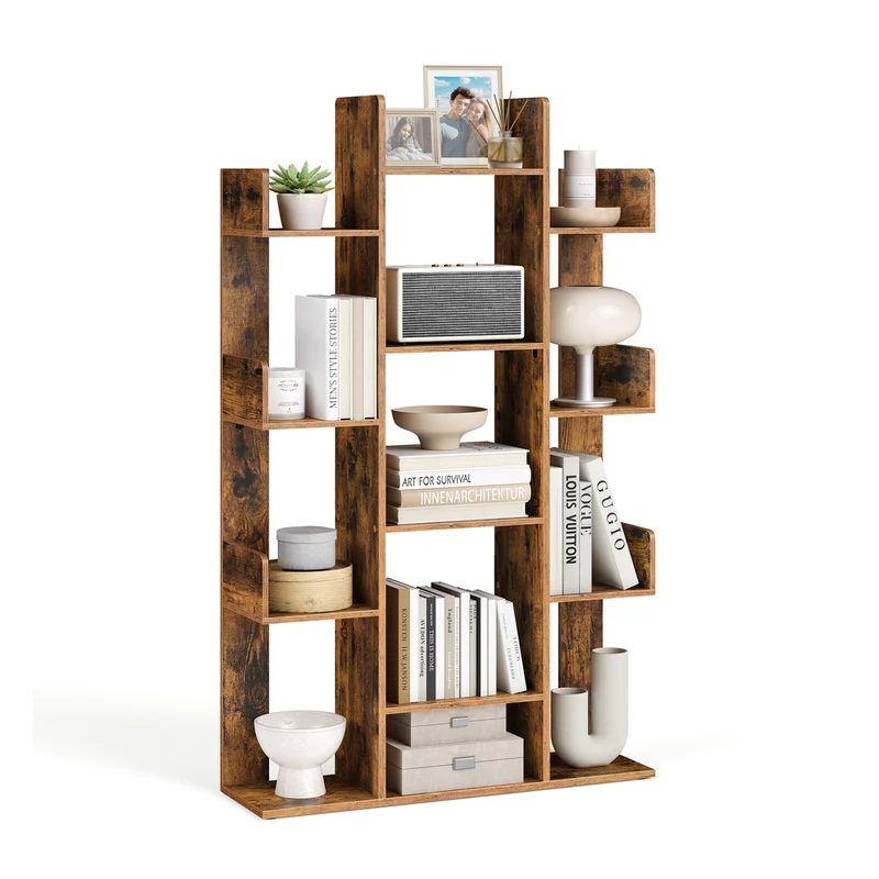Bücherregal mit 13 Fächern