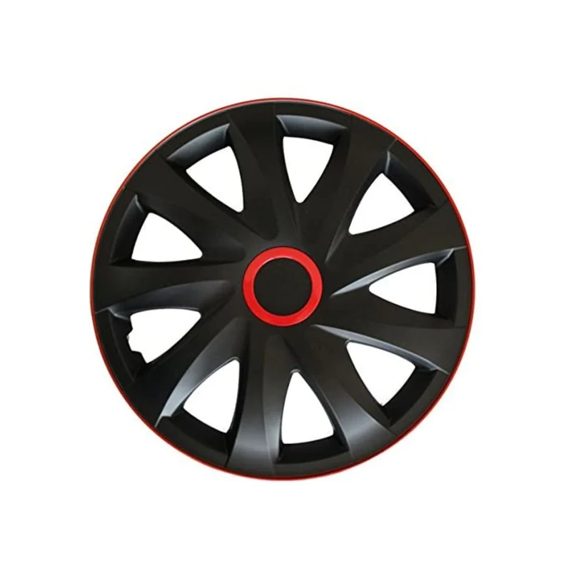 Radzierblenden Set 14 "Kando RACE schwarz/ rot 4 Stück
