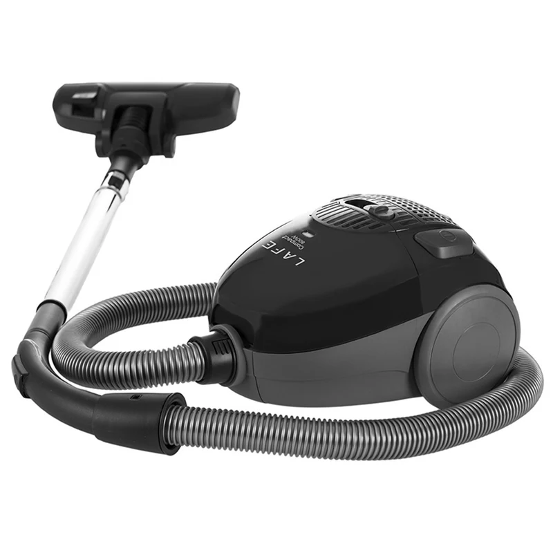 Lafe Staubsauger mit Beutel, dreifaches Filtersystem, 800W, schwarz, Compact S