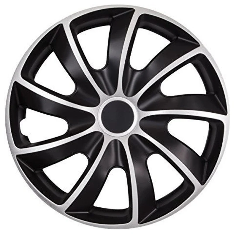 Universal Radkappen 13" NRM QUAD BICOLOR schwarz/silber 4 Stück