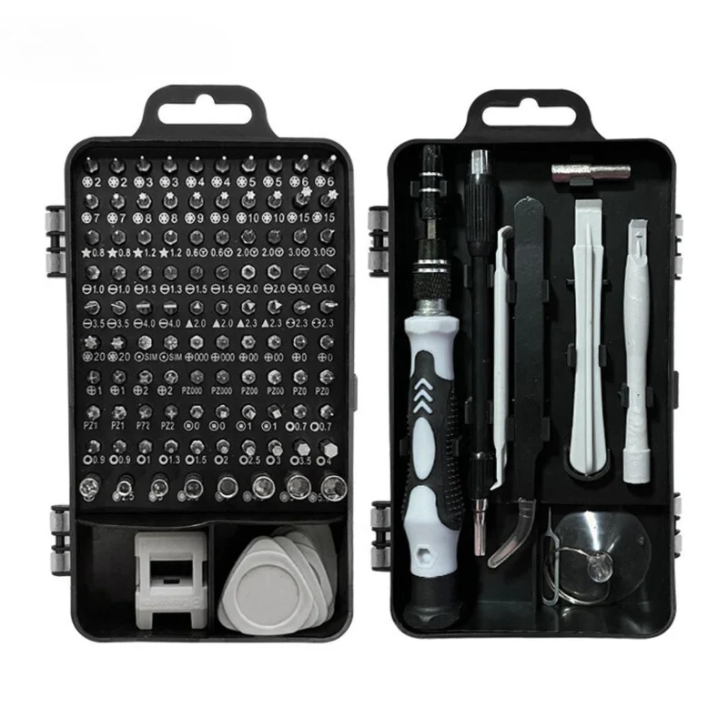 115-teiliges Schraubendreher-Set für präzise Reparaturen
