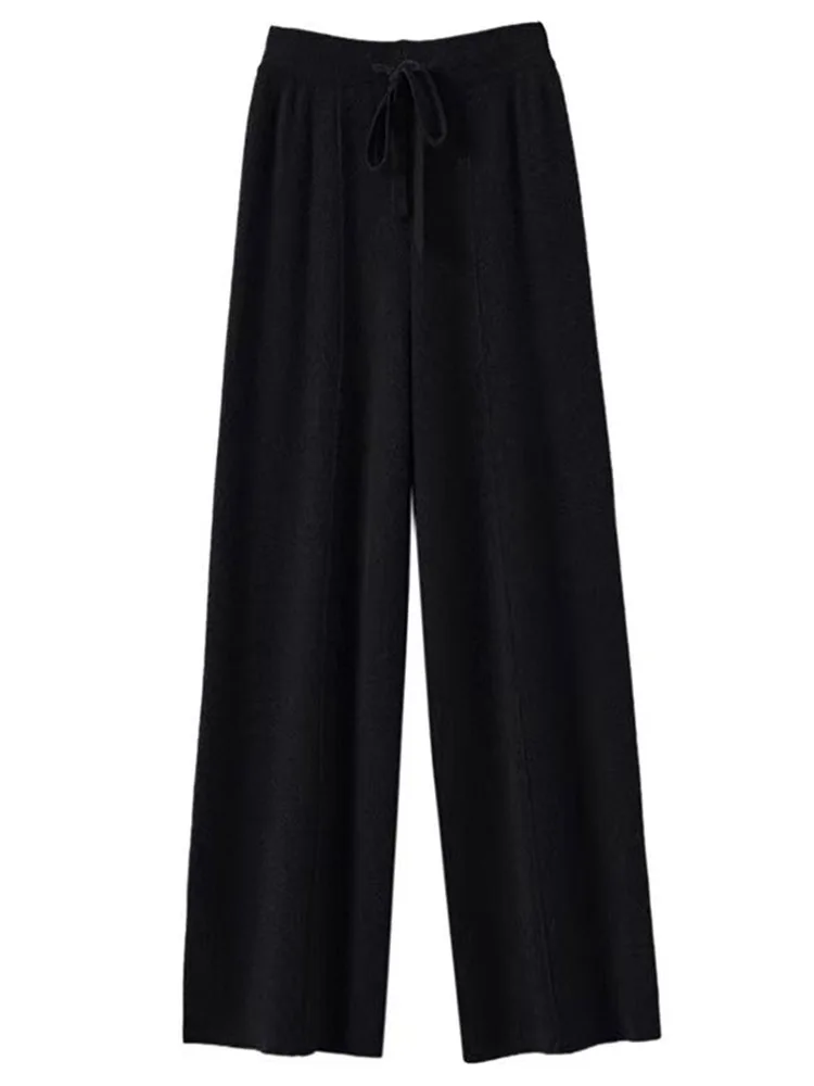 Veloria Wollhose – Hoch taillierte Strickhose