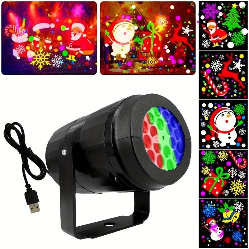 Snowaro Projektorlicht – LED-Projektor mit drehbarem Weihnachtsmotiv