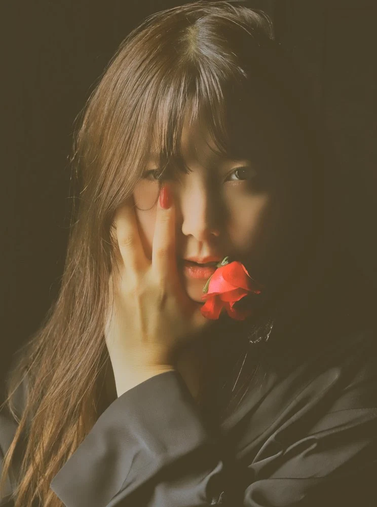 Mysterious Woman with Rose