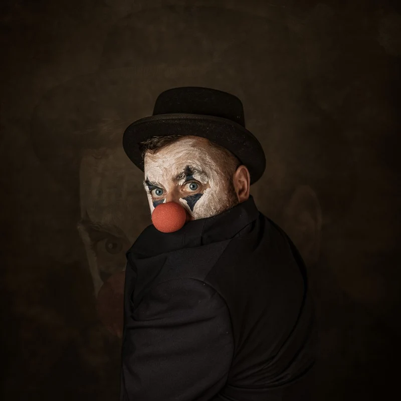 Mysterious Clown Gaze