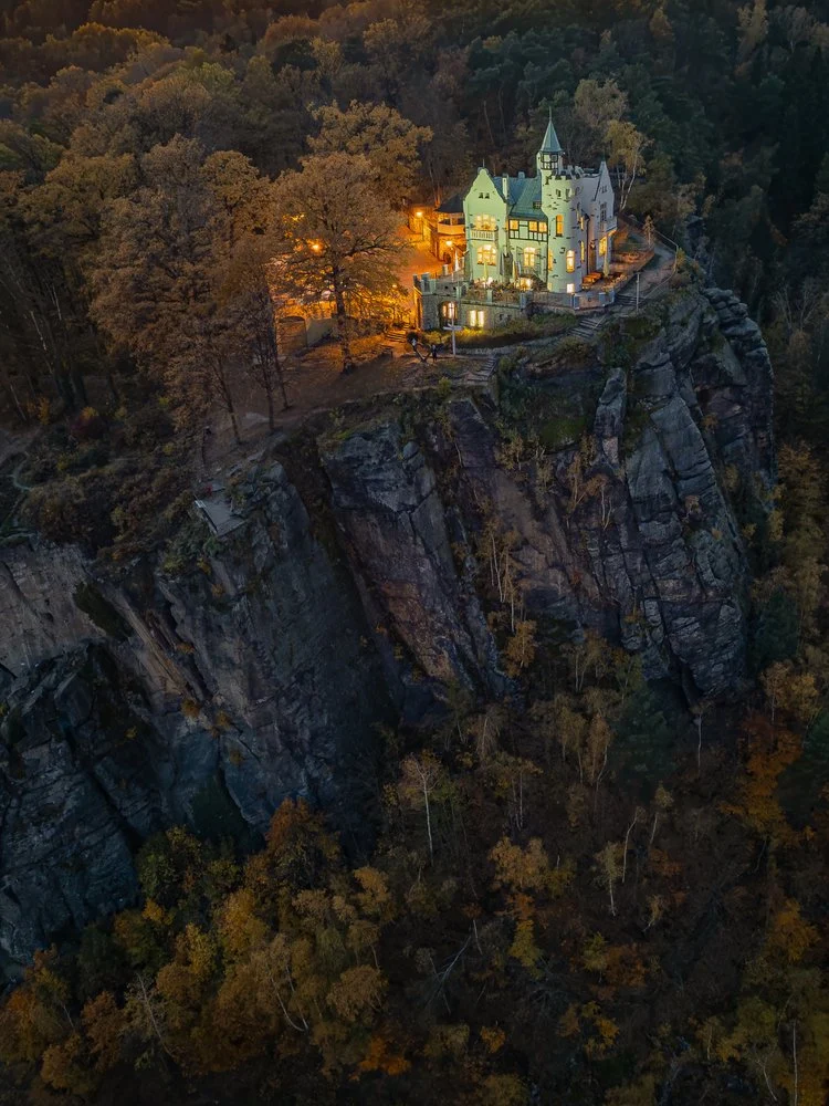 Illuminated Cliff Castle