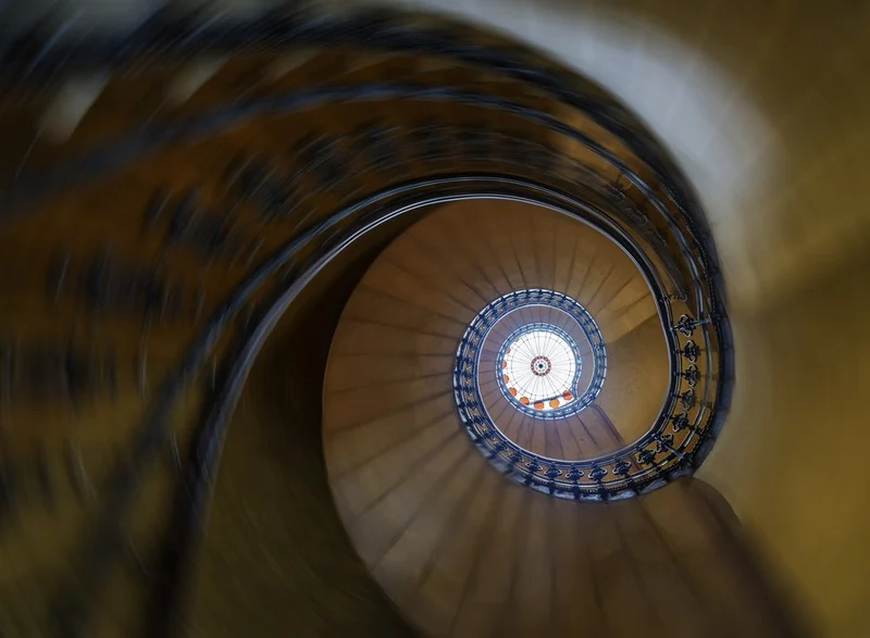 Golden Spiral Staircase