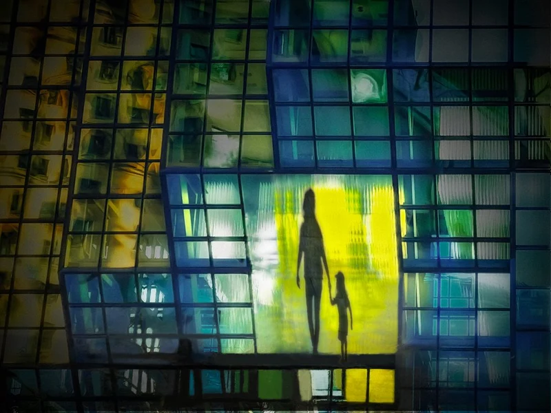 Mother Child Silhouette