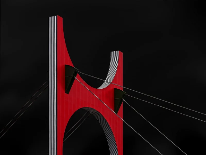 Modern Red Bridge