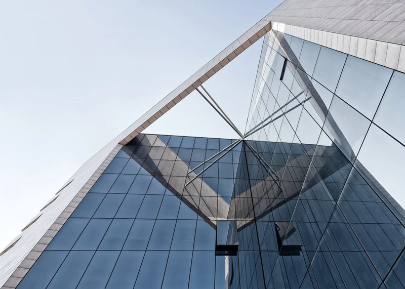 Angular Glass Facade