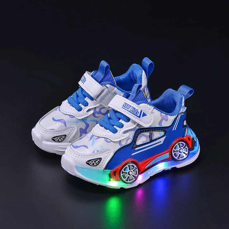 SparkWalk Kinder LED Sneakers mit Klettverschluss