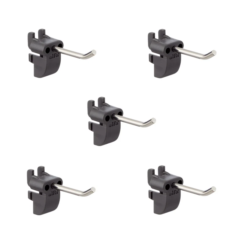 Schoenenhaak voor pegboard set van 5 grijs - Garage+ by Elfa