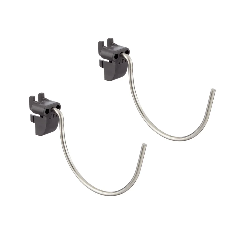 Grote ronde haak voor pegboard set van 2 grijs - Garage+ by Elfa