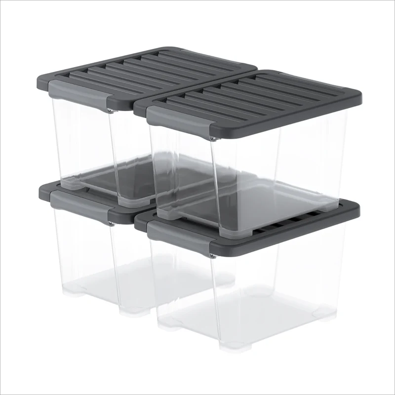 Boxen Set mit Deckel 15 l, 4 tlg. CORE PLUS