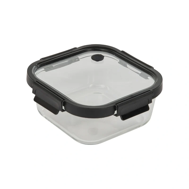 Vierkant vershoudbakje glas 1100 ml Five®