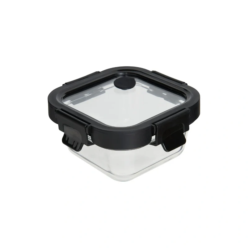 Vierkant vershoudbakje glas 320 ml Five®