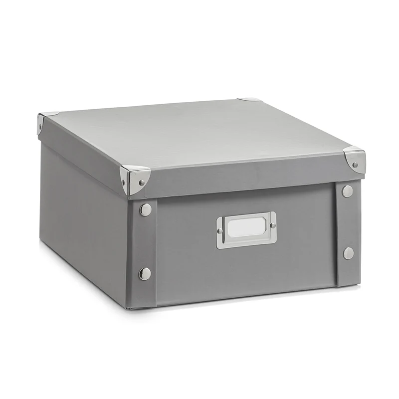 Aufbewahrungsbox mit Deckel mittel (31 x 26 x 14 cm) grau Zeller