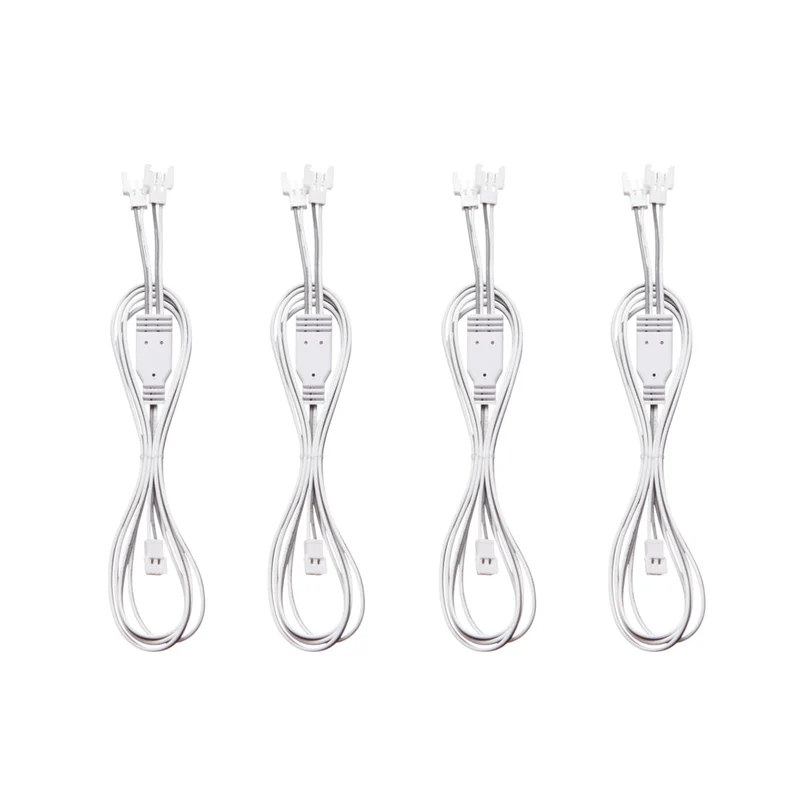 2-weg kabel 1 m set van 4 wit - Décor+ by Elfa