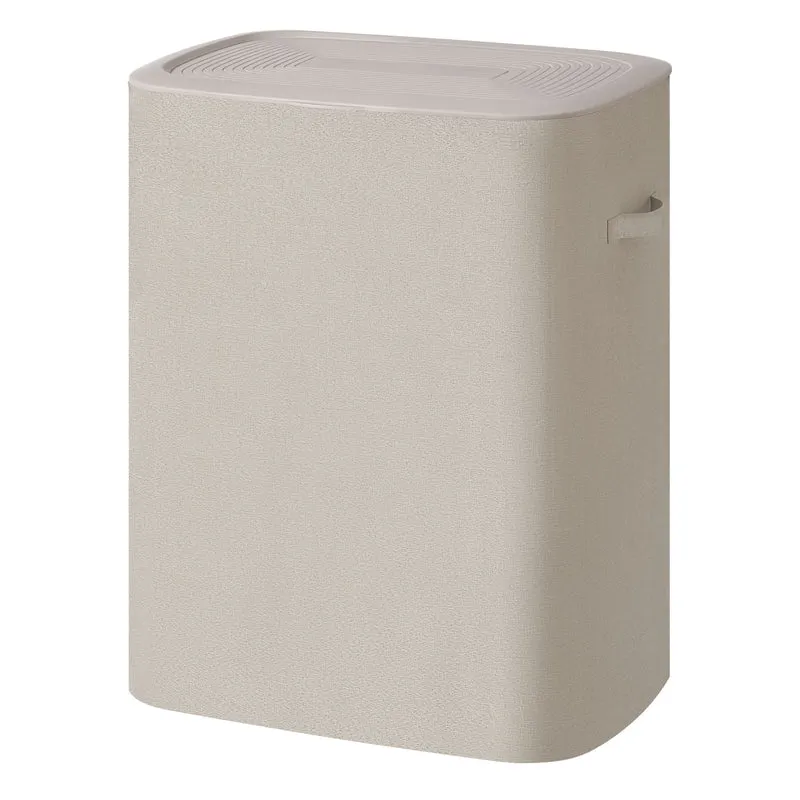 Wäschekorb mit Deckel 2 Fächer, Wäschesortierer 160 L, 56 x 40
