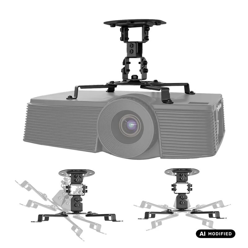 Deckenhalterung für Maclean-Projektoren, 54–320 mm, bis zu 13,5 kg, 360-Grad-Drehung, MC-200 B