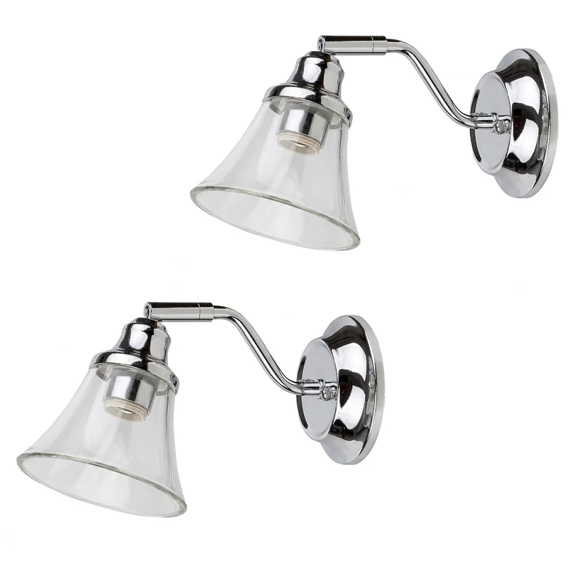 Badezimmer-Wandleuchte RABALUX ANTOINE 3207 E14 IP44, 2 Stück
