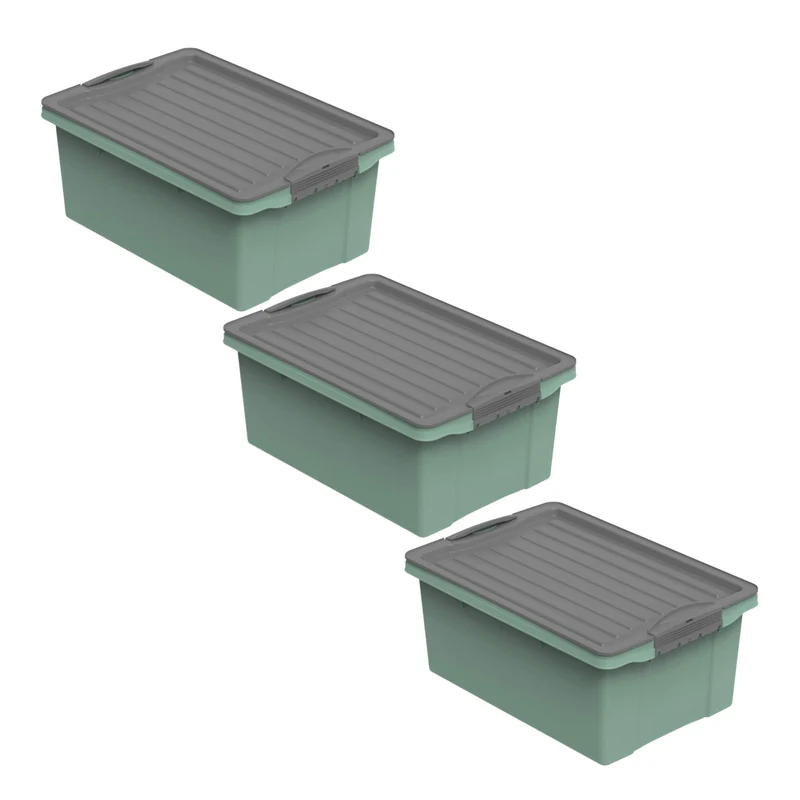 3er Set Stapelbox 13 l COMPACT